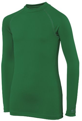 Rhino Childrens Boys Long Sleeve Thermal Underwear Base Layer Vest Top (5-6) (Bottle Green)