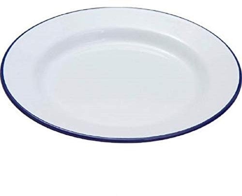 Falcon Assiette Dîner en émail 26,7 cm en émail blanc