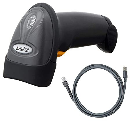 Symbol LS2208 General Purpose Handheld 1D Bi-Directional Laser Barcode Scanner, Black