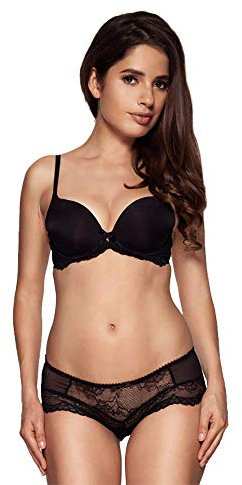 Gossard Women's Superboost Lace T-Shirt Underwire Bra- Light Padding, Black (Black), 38D, 1 Piece