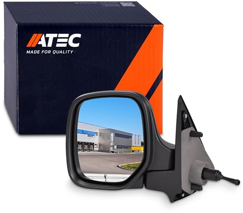 ATEC Germany 1x Elektrischer Außenspiegel links Seitenspiegel konvex Kompatibel mit CITROËN BERLINGO/BERLINGO FIRST (MF_, GJK_, GFK_, BERLINGO/BERLINGO FIRST (M_), PEUGEOT PARTNER (5_, G_),