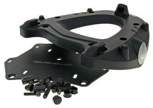 Givi Top Case Träger Monokey für Piaggio Beverly Cruiser 250-500 2007-2021, Schwarz, Aluminium
