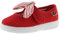 victoria Merceditas Unisex Ojalá Lona & Tira Adherente & Lazo Rayas 105110 para Niños Rojo 24