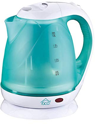 Bollitore elettrico DCG senza fili per acqua thè 1,8 litri a base rotante 360.