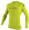 O'Neill Wetsuits Herren Uv Schutz basic skins L/S crew Lime, L