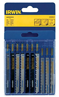 Irwin 10505817 Assorted Jig Saw Blade Set, 10 Pieces