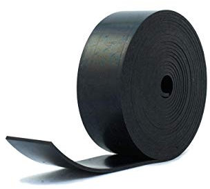 Solid Neoprene Black Rubber Strip 50mm wide x 3mm thick x 5m long
