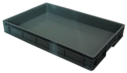 Bac gerbable - 600x400x75 mm 12L gris norme Europe - 5061084