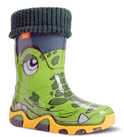 DEMAR - Bottes En Caoutchouc Enfant doublées STORMER LUX - Crocodile - 26/27 EU