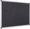 Bi-Office Filztafel Maya, Mit Aluminiumrahmen, Schwarze Filzoberfläche, Zum Gebrauch Mit Pinnnadeln, Pinnwand, 60 x 45 cm