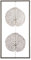 Casablanca - Wand-Deko - aus Metall mit 2 antik-silberfarbenen Blättern H 61 cm