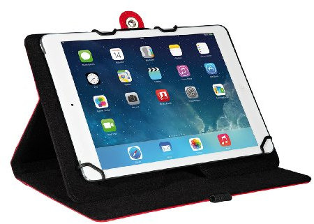 Wedo 58709702 TrendSet Case (mit Universalhalter für Tablet-PC (9,7 bis 10,5 Zoll)) rot