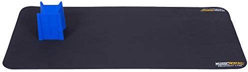MusicNomad MN207 Premium Instrument Work Mat & Cradle Cube Neck Support, Black