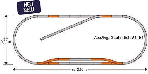 Roco Gleisset B1 1435 mm Modellbahn Track Set Bahnspielzeug