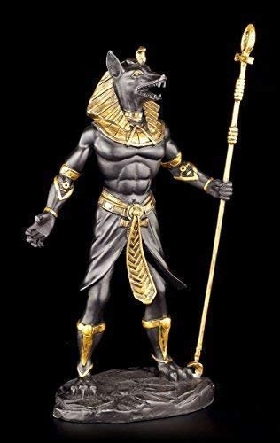 Anubis Figur - Krieger ägyptisch schwarz-Gold - Deko Ägypten Statue Gott Götter