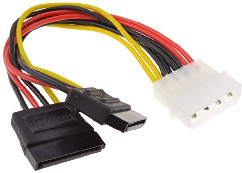 SATA Energía Divisor Cable 4 Pines LP4 Molex a 2 x SATA Energía