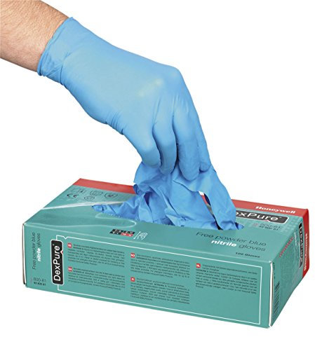 Honeywell 4580091-XL Nitril-Handschuhe DexPure, nicht gepudert, Gr. XL, Blau, 100 Paar, Medium, medium