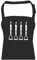 FatCuckoo FORK HANDLES or FOUR CANDLES- Comedy inspired unisex kitchen chef's apron from