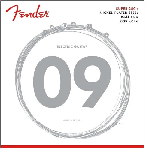 Fender Super 250 String Set - 250LR (009/046) - Nickel-Plated Steel - Ball Ends, 0730250404