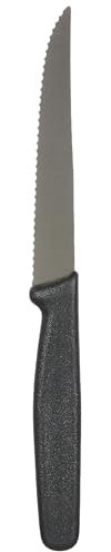 Victorinox Couteau à Steak Pointu, Noir, avec 20er Schachtel, 11 cm