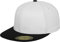 Flexfit Erwachsene Mütze Premium 210 Fitted 2-Tone, Wht/Blk, S/M, 6210T