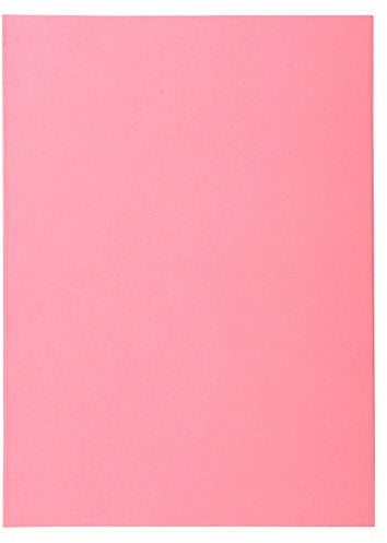 Exacompta - Réf. 850103E - Paquet de 100 sous-chemises SUPER 60 g/m2 aux couleurs pastel - sous chemises certifiées PEFC™ - dimensions 22 x 31 cm pour format A4 - couleur rose