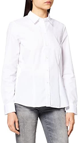 Seidensticker Chemisier pour femme - Chemisier de ville - Chemisier chemise - Regular Fit - Manches longues - Uni - 100 % coton