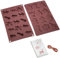 Lurch 65026 Flexi Form Adventskalender Backset Zwei Backformen aus Silikon, 24 Papiertüten und Kordel