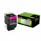 Lexmark 80C20M0 Return Program Toner Cartridge, magenta