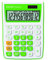 Rebell RE-SDC912GR Tischrechner SDC912, 12-stelliger Tischrechner für Büro und Zuhause, Dualbetrieb, grün