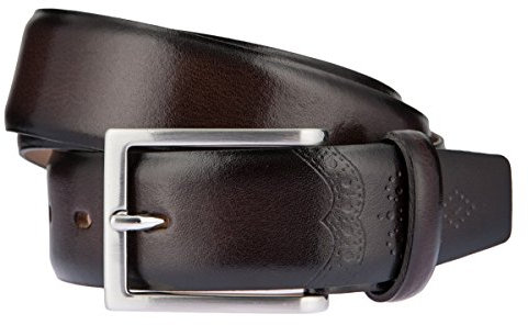 LLOYD-Herren-Leder-Gürtel 35 mm, dkl.-braun, BW 100