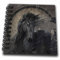 3D Rose Eine Herrliche Friese, in Gothic Look Mini Notizblock, 10,2 x 10,2 cm
