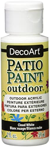 DecoArt Outdoor Acylic Paint, Acrylic, Cloud White, 59 ml (Pack of 1)
