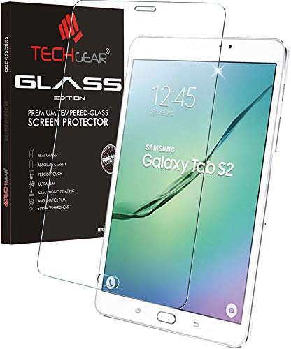 TECHGEAR Galaxy Tab S2 8.0 Pouces VERRE, Protecteur d'Écran Original en Verre Trempé Compatible pour Samsung Galaxy Tab S2 8.0 Pouces (SM-T710)