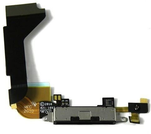[Irm] della porta di ricarica dock connettore Flex cavo con microfono per iPhone 4S nero UK