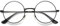 VEVESMUNDO Nickelbrille Lesebrille Runde Retro Klein Metall Lesehilfe Brille Für Herren Damen (Schwarz, 1.0)