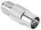 HAMA Adattatore SAT/Antenna Maschio, corpo in metallo