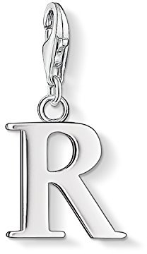 Thomas Sabo Women Charm Pendant Letter R Charm Club 925 Sterling Silver 0192-001-12