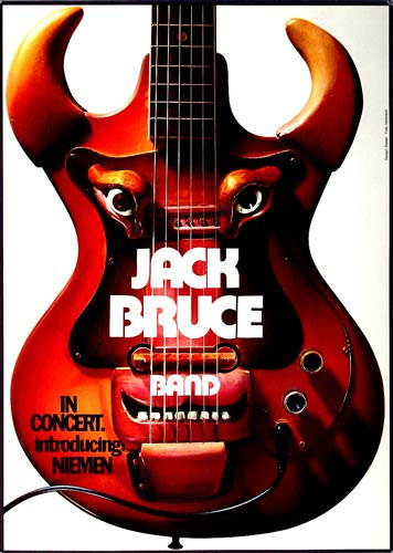 Jack Bruce - Songs for A Tailor, 1969 » Konzertplakat/Premium Poster | Live Konzert Veranstaltung | DIN A1 «