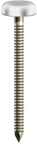 TIMCO PP25W Polymer Headed Pin - 25mm - A4 Stainless Steel - White - Box of 100