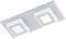 EGLO LED Deckenleuchte Masiano, 2 flammige Deckenlampe, Wohnzimmerlampe aus Aluminium und Kunststoff, Flurlampe, warmweiß