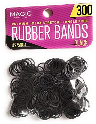 275 Black Rubber Bands