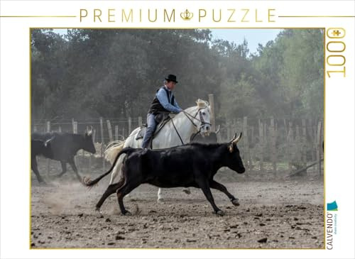 CALVENDO Puzzle Aussortieren der Stiere | 1000 Teile Lege-Größe 64 x 48 cm Foto-Puzzle für glückliche Stunden