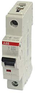 ABB S200 MCB Leitungsschutzschalter Typ B, 1-polig 50A 230V, Abschaltvermögen 6 kA System Pro M Compact