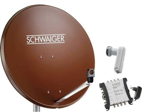 Schwaiger SPI9962SET6 SAT-Anlage ohne Receiver Teilnehmer-Anzahl: 8 80cm