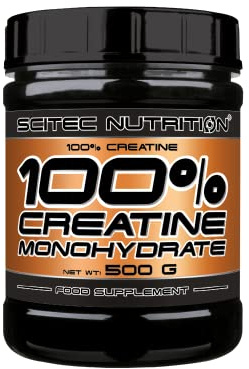 Scitec Nutrition 100% Creatine Monohydrate - Vegan - 3g pro Portion - Leistungssteigerung bei hochintensiven Workouts - 500 g, Ohnegeschmack