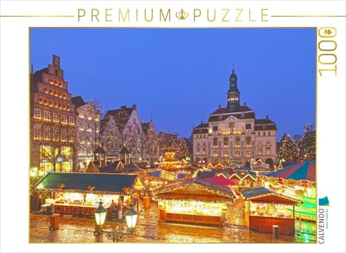 Puzzle · Weihnachtsmarkt, Lüneburg | Weihnachtsmarkt, Lüneburg, Deutschland · 1000 Teile · Lege-Größe 64 × 48 cm · CALVENDO Puzzle