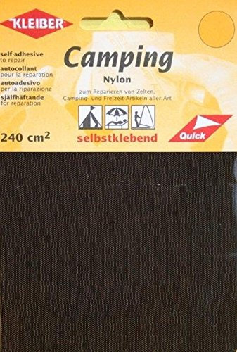 Kleiber + Co.GmbH Camping-Nylon-selbstklebend, braun, ca. 10 cm x 12 cm, 2
