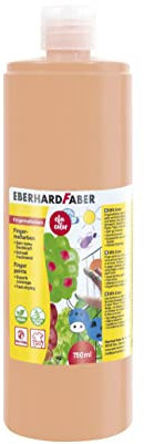 Eberhard Faber 578932 - Fingerfarbe EFA Color, beige, 750 ml, schnelltrocknend und auswaschbar, Beigerot