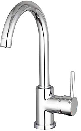 Franz Joseph Schütte GmbH Design-Spültischarmatur Unicorn mit Bogenauslauf, Chrom